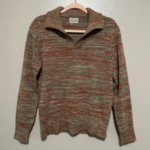 Vintage Men's Collared Pullover Sweater M Mister Man Midcentury Preppy Grandpa